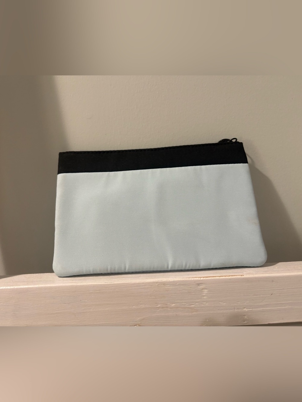 Miu Miu Black and Light Blue Cosmetic Pouch - Picture 3 of 5